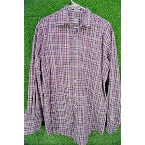 Peter Millar 100% Cotton Dress Shirt - Men's Size L